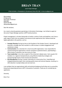 A skills based cover letter in CV Genius' list of the best cover letter examples