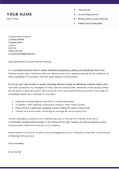 A simple cover letter format that shows standard cover letter formatting conventions.