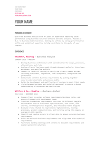 An example of the Modern Writer Google Docs CV template