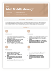 A CV for a teenager that has no work experience but highlights the applicants expertise by using a skills-based CV format