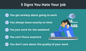 An image of a person who hates their job to illustrate a list of 5 signs you're unhappy at work