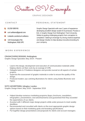 A creative CV example