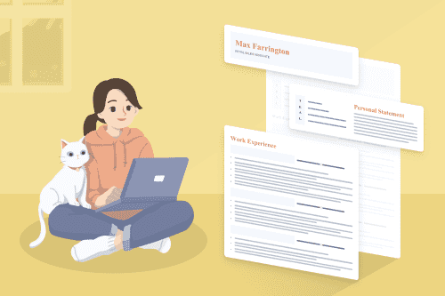 A cartoon person wondering what to include in a CV