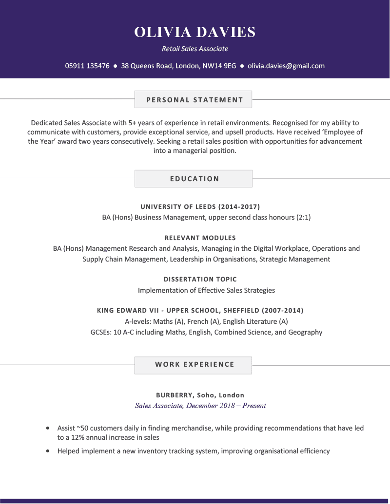 The Soho CV Template