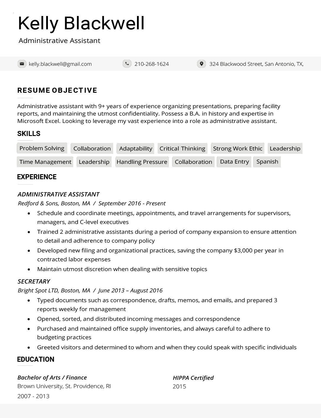 The Advanced CV Template