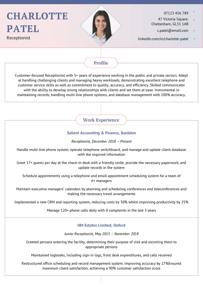 The Pennines Photo CV Template